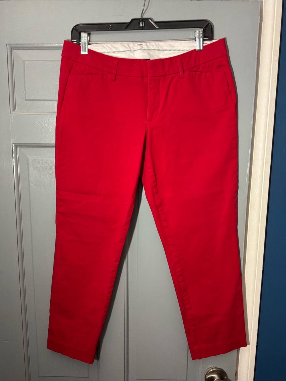 a.n.a Red Cropped Slim Jeans